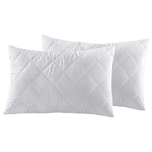 Latchini Bed Pillows with Quilted Cover Standard Size Pillows Extra Soft Filling, Hollow-fiber Premium Sleeping Pillow Set.