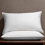 Latchini Duck Feather Pillows Standard Size Down Pillows Hotel Quality Extra Soft Filling Filled in 100% Cotton Cover White Pillows