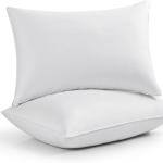 Latchini Duck Feather Pillows Standard Size Down Pillows Hotel Quality Extra Soft Filling Filled in 100% Cotton Cover White Pillows