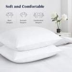 Latchini Duck Feather Pillows Standard Size Down Pillows Hotel Quality Extra Soft Filling Filled in 100% Cotton Cover White Pillows