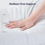 Latchini Duck Feather Pillows Standard Size Down Pillows Hotel Quality Extra Soft Filling Filled in 100% Cotton Cover White Pillows