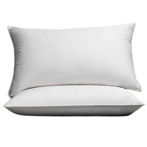 Latchini Duck Feather Pillows Standard Size Down Pillows Hotel Quality Extra Soft Filling Filled in 100% Cotton Cover White Pillows