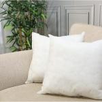 Latchini White Cushion Inners, Premium Hollow-fiber Fluffy Cushion Pads, Bounce Back Cushion Inserts for Sofa