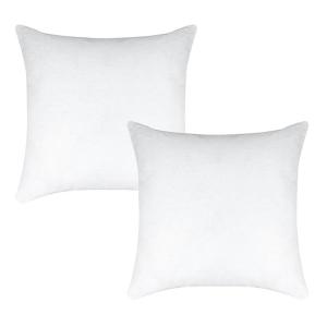 Latchini White Cushion Inners, Premium Hollow-fiber Fluffy Cushion Pads, Bounce Back Cushion Inserts for Sofa